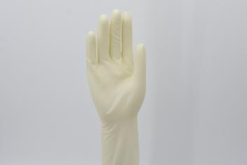 Gant chirurgical en latex blanc stérile pour la chirurgie